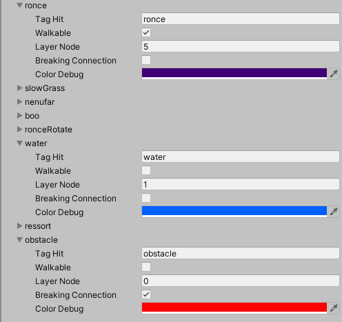 MoonWool custom node parameters displayed in the Unity editor