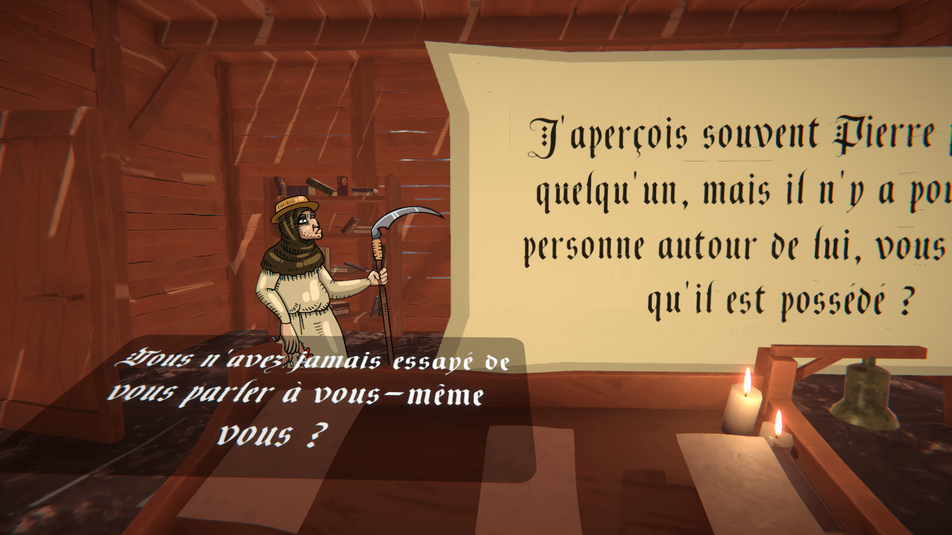 Décadence gameplay created during the Scientific Game Jam 2024